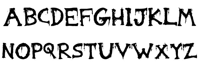 Gorestep Font LOWERCASE