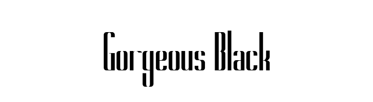 Gorgeous Black  font caratteri gratis