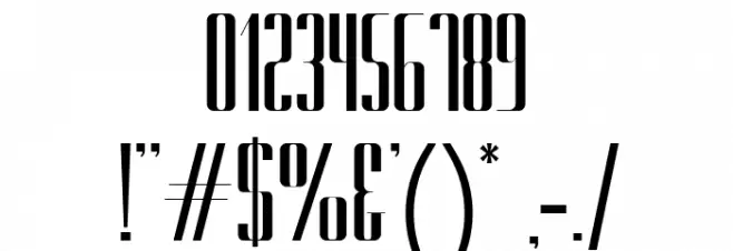 Gorgeous Black Font OTHER CHARS