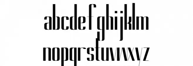 Gorgeous Black خط أحرف صغيرة