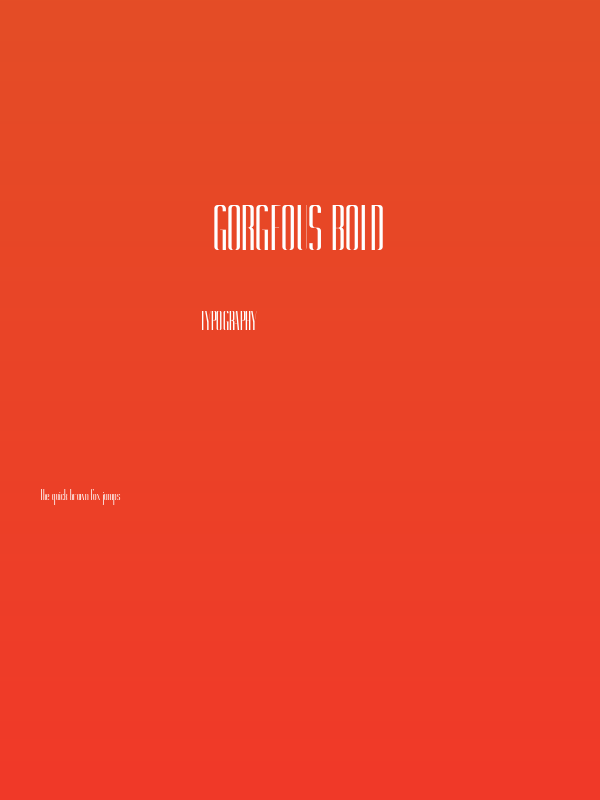 Gorgeous Bold Poster