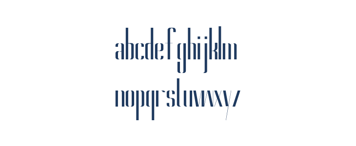 Gorgeous ExtraBold Lowercase