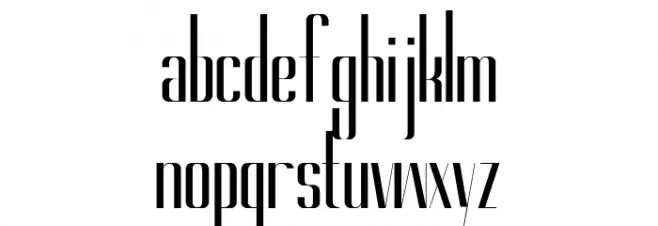 Gorgeous ExtraBold Шрифта строчной