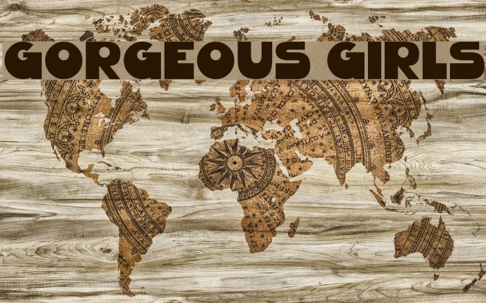 Gorgeous Girls Font examples