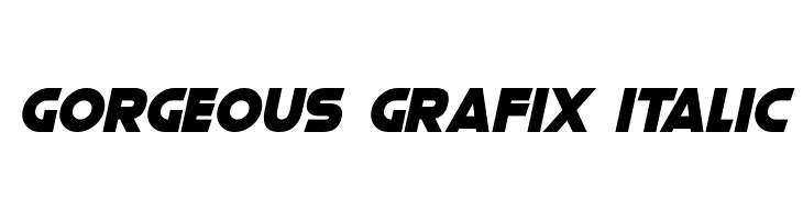 Gorgeous Grafix Italic  Frei Schriftart Herunterladen