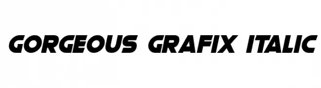 Gorgeous Grafix Italic  لخطوط تنزيل