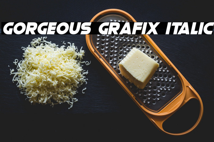 Gorgeous Grafix Italic Example 3