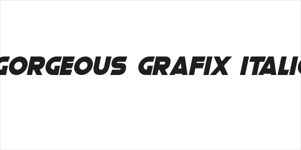 Gorgeous Grafix Italic Logo