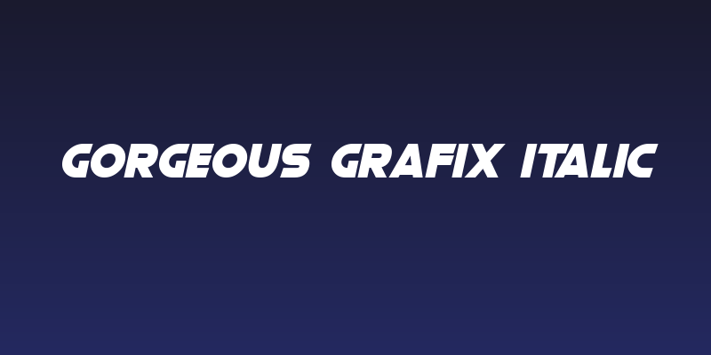 Gorgeous Grafix Italic Social Header