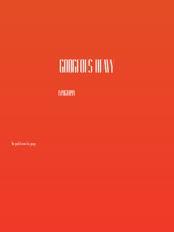 Gorgeous Heavy Poster