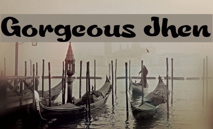 Gorgeous Jhen Font examples