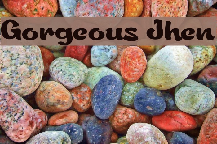 Gorgeous Jhen Font examples