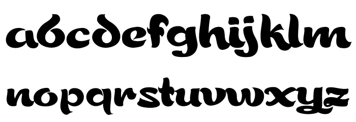 Gorgeous Jhen Font LOWERCASE