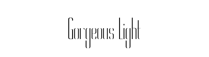 Gorgeous Light  baixar fontes gratis