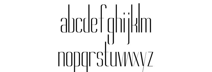 Gorgeous Light Font LOWERCASE