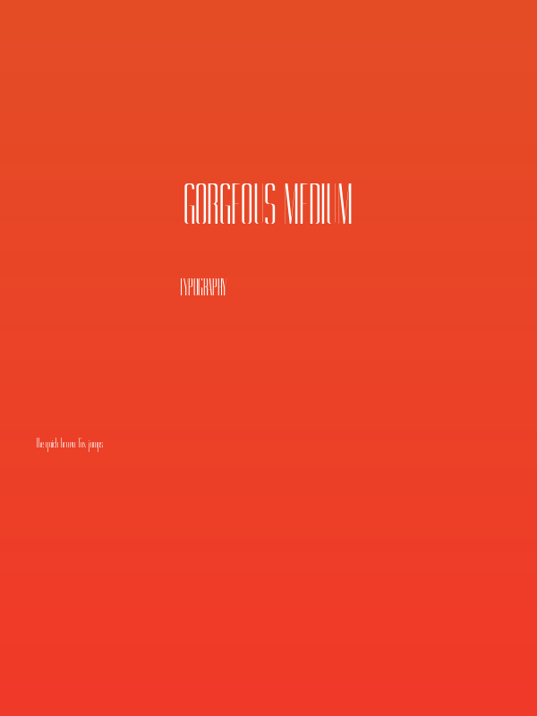 Gorgeous Medium Poster