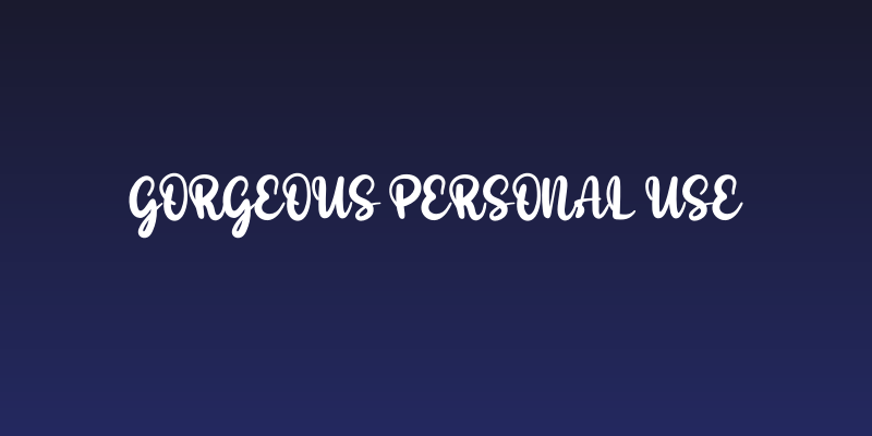 Gorgeous Personal Use Social Header