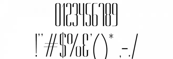 Gorgeous Regular Font OTHER CHARS