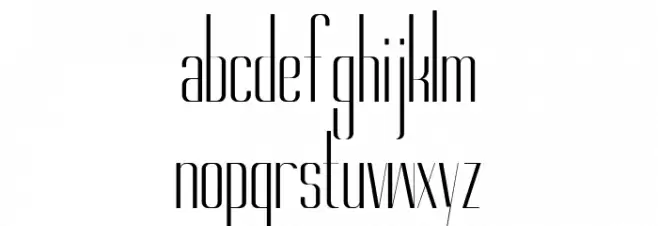 Gorgeous Regular フォント 小文字