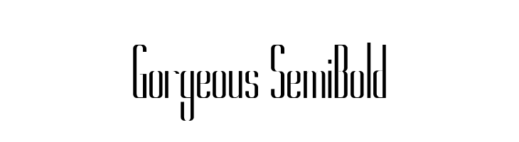 Gorgeous SemiBold  font caratteri gratis