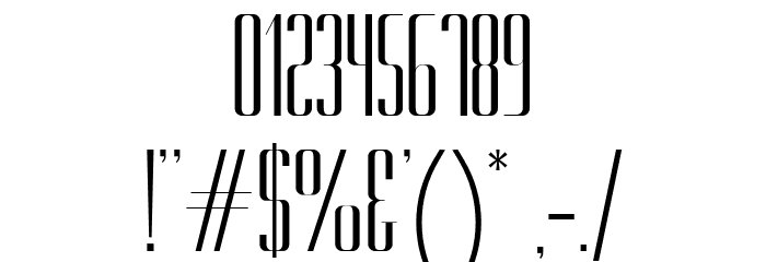 Gorgeous SemiBold Font OTHER CHARS