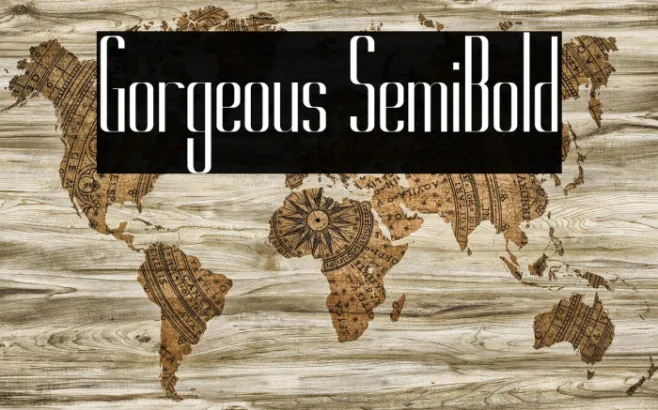 Gorgeous SemiBold Example 1
