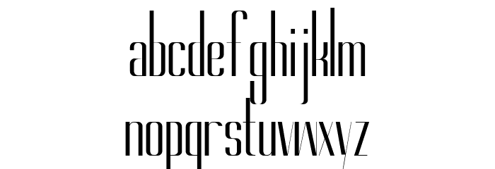Gorgeous SemiBold Font LOWERCASE