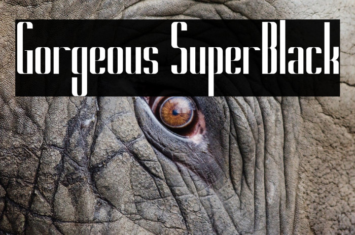 Gorgeous SuperBlack Example 1