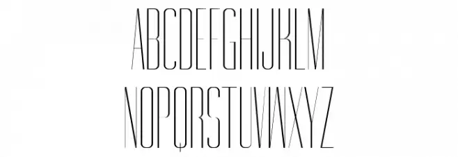 Gorgeous Thin Schriftart Groß
