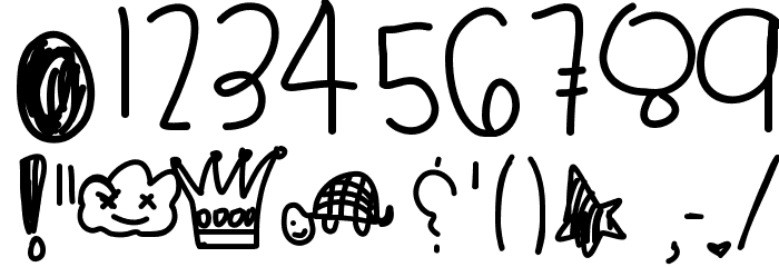 GorgeousFlaws Font OTHER CHARS