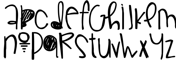 GorgeousFlaws Font LOWERCASE