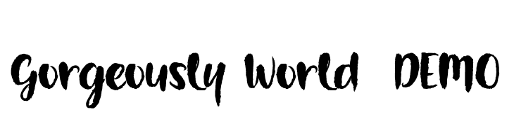Gorgeously World - DEMO  Free Fonts Download