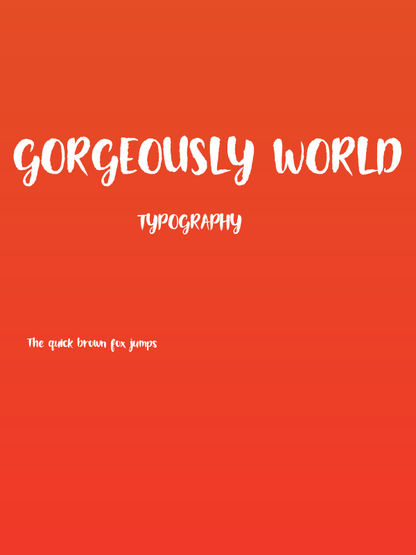 Gorgeously World - DEMO Poster