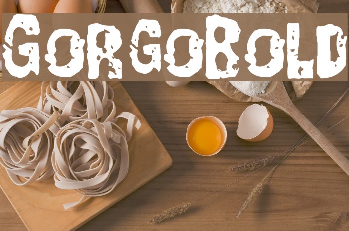 GorgoBold Font examples