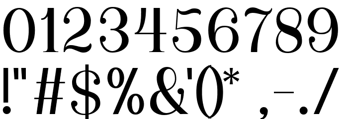 GorgoneDEMO Font OTHER CHARS