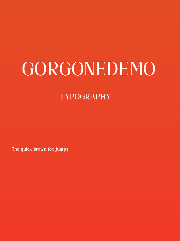 GorgoneDEMO Poster