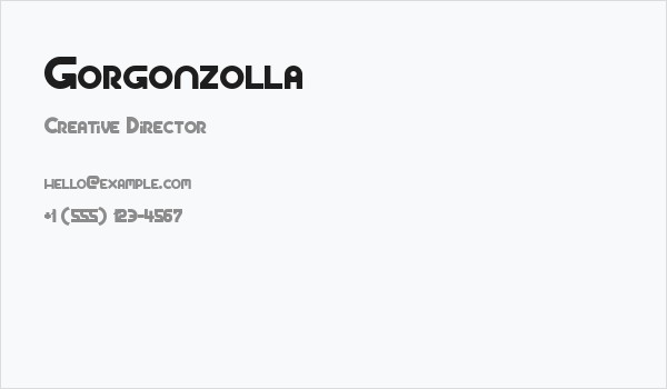 Gorgonzolla Business Card