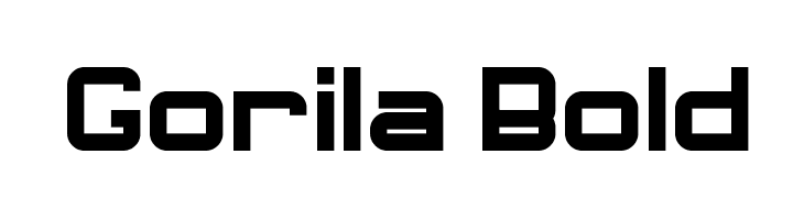 Gorila Bold  Frei Schriftart Herunterladen