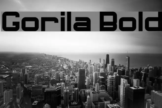 Gorila Bold Font examples