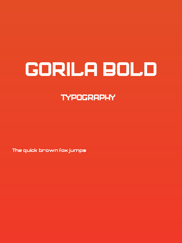 Gorila Bold Poster