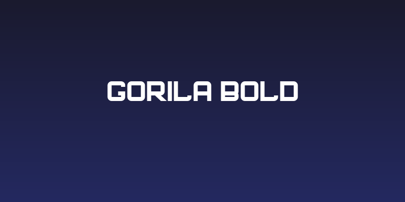 Gorila Bold Social Header