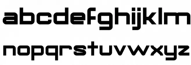 Gorila Bold Schriftart Kleinbuchstaben
