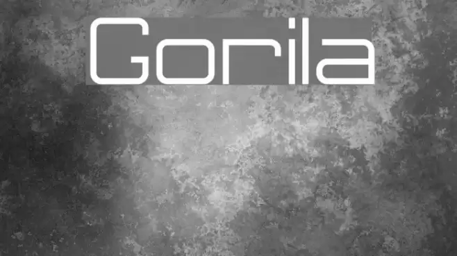 Gorila Font examples