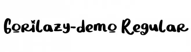 Gorilazy-demo Regular  لخطوط تنزيل