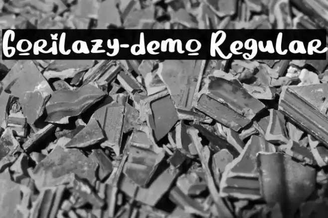 Gorilazy-demo Regular Font examples