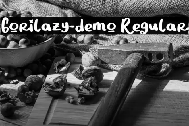 Gorilazy-demo Regular Font examples