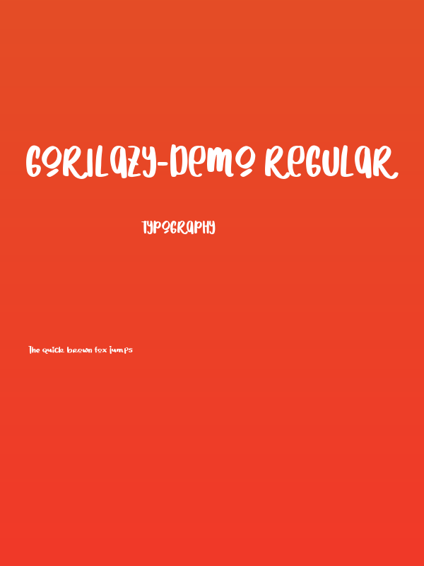 Gorilazy-demo Regular Poster