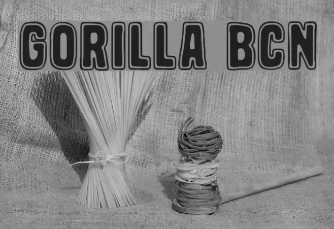Gorilla BCN Font examples