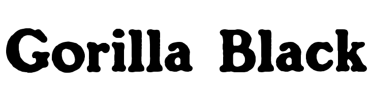 Gorilla Black Font