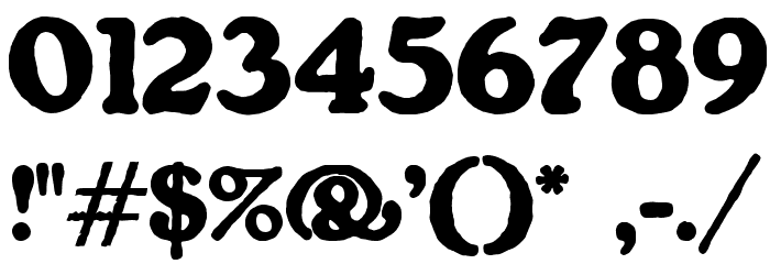 Gorilla Black Font OTHER CHARS